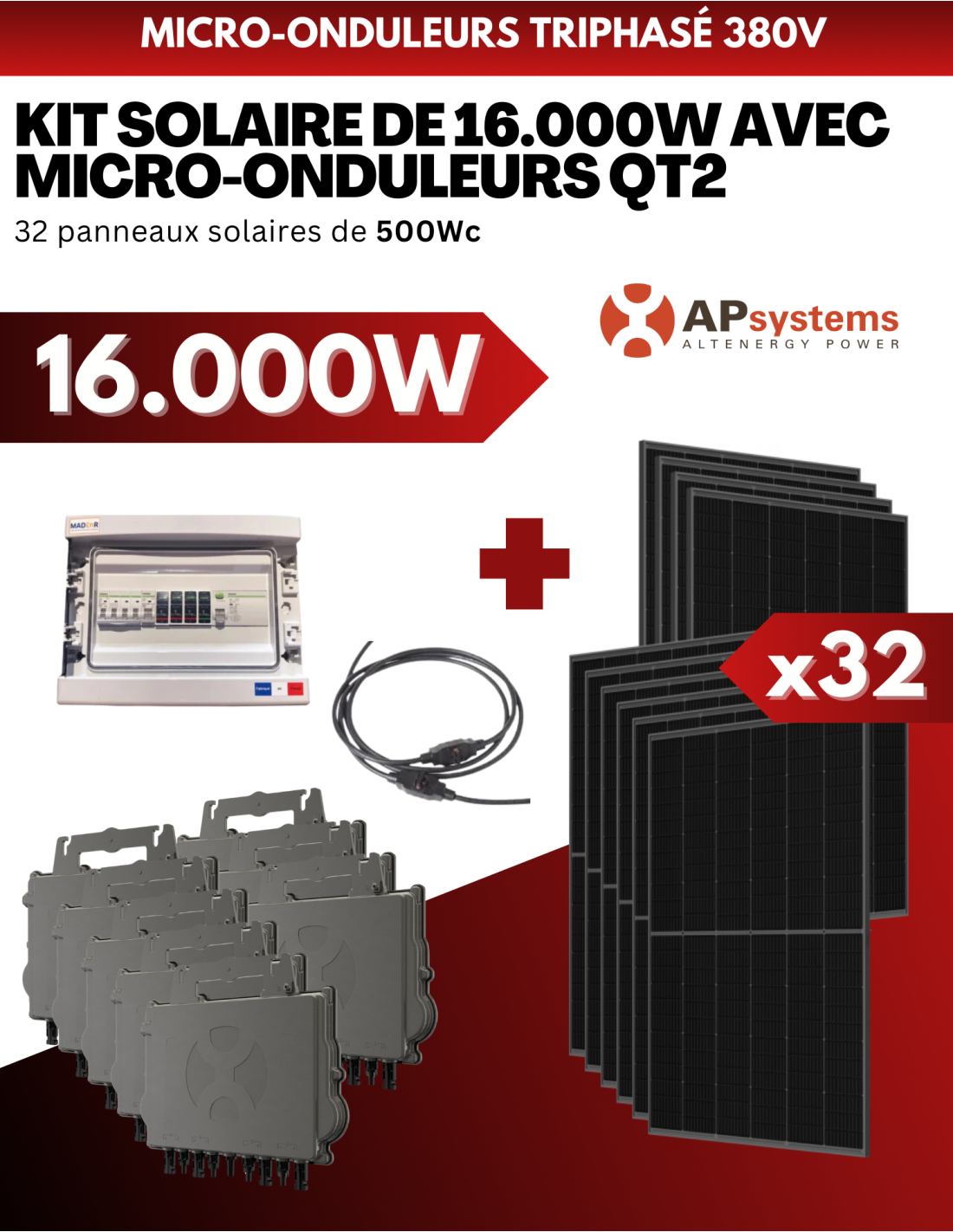 découvrez notre kit solaire autoconsommation, une solution écologique et économique pour produire votre propre énergie. idéal pour réduire votre facture d'électricité et optimiser votre empreinte carbone, ce kit complet inclut tous les éléments nécessaires pour une installation facile et rapide.