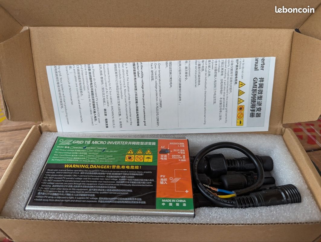 découvrez notre micro onduleur 300w, idéal pour optimiser la performance de vos panneaux solaires. compact et efficace, il permet une conversion d'énergie maximale et une gestion intelligente de votre production électrique. parfait pour particuliers et professionnels souhaitant tirer le meilleur parti de leur installation solaire.