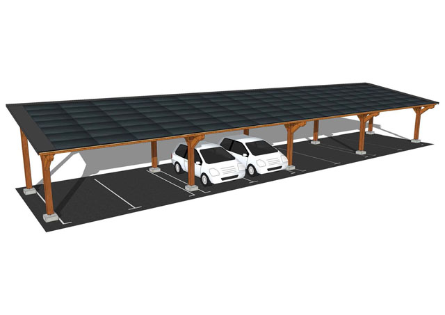 découvrez notre ombrière solaire en bois, une solution esthétique et écologique pour abriter votre espace extérieur tout en produisant de l'énergie renouvelable. idéale pour les jardins, terrasses ou parkings, combinez design et durabilité.