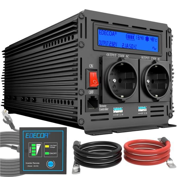 découvrez notre sélection d'onduleurs 12v, idéaux pour alimenter vos appareils électriques lors de coupures de courant. performants et fiables, ces onduleurs garantissent une protection optimale pour vos équipements sensibles. profitez d'une énergie ininterrompue partout où vous en avez besoin.