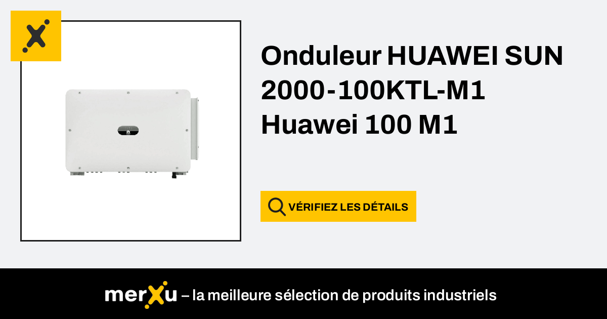 découvrez l'onduleur huawei 100ktl, une solution d'énergie solaire performante et fiable, conçue pour maximiser votre production d'électricité et optimiser votre épargne énergétique. idéal pour les installations commerciales et industrielles, cet onduleur offre une technologie avancée et un rendement élevé.