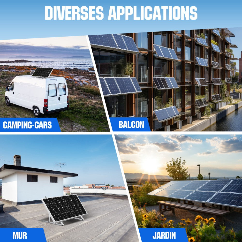 découvrez notre support solaire spécialement conçu pour camping-cars, offrant une solution pratique et efficace pour alimenter vos appareils en toute autonomie. profitez d'une énergie renouvelable lors de vos voyages tout en préservant l'environnement.