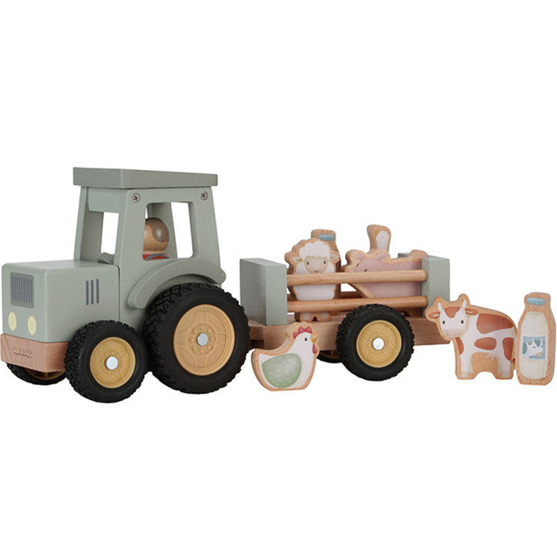 découvrez notre tracteur en bois, un jouet artisanal écologique et durable, parfait pour stimuler l'imagination des enfants tout en garantissant des heures de jeu créatif. un incontournable pour les petits agriculteurs en herbe !