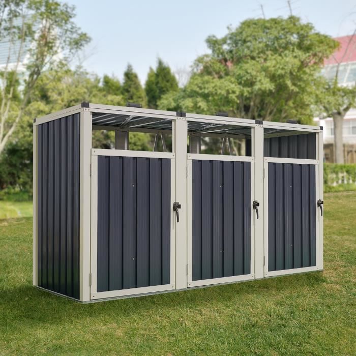 découvrez notre abri 3 places, idéal pour protéger vos équipements de jardin ou votre véhicule. conçu pour allier robustesse et esthétisme, cet abri vous offre un espace fonctionnel et sécurisé. parfait pour optimiser votre extérieur tout en préservant vos biens des intempéries.