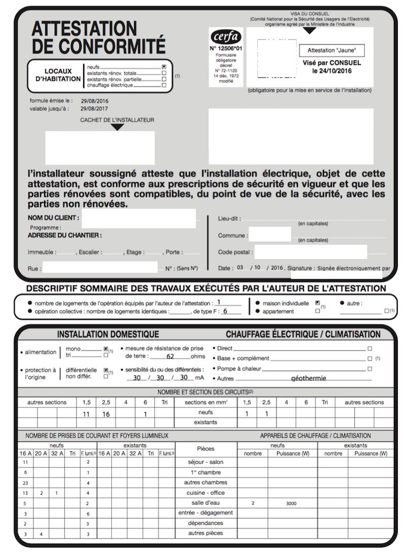 obtenez votre attestation consuel rapidement et facilement ! ce document essentiel certifie la conformité électrique de votre installation. découvrez les étapes pour l'obtenir et toutes les informations nécessaires pour garantir la sécurité de vos travaux électriques.