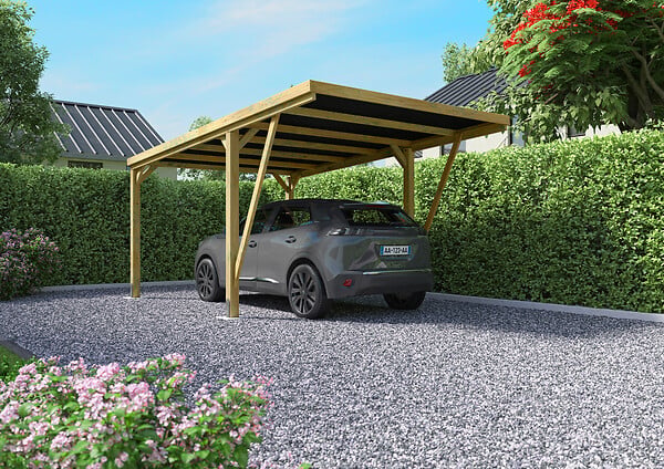 découvrez notre carport spacieux pouvant accueillir jusqu'à 3 voitures. protégez votre véhicule des intempéries tout en ajoutant une touche esthétique à votre jardin. idéal pour les familles, ce carport allie fonctionnalité et design moderne.