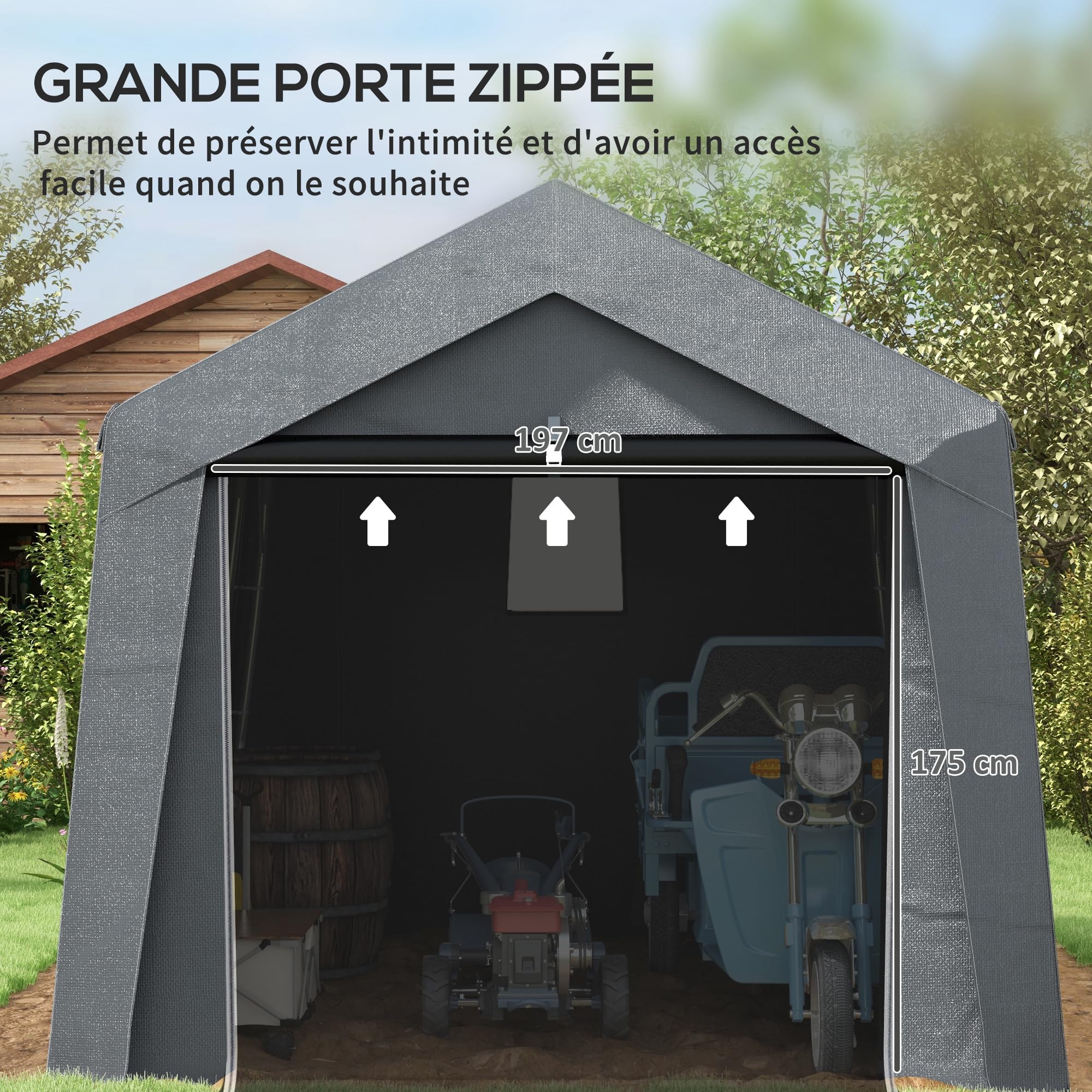 découvrez notre carport 3 places, idéal pour protéger vos véhicules des intempéries tout en offrant un espace de rangement pratique. construit avec des matériaux durables, il s'intègre harmonieusement dans votre jardin ou votre allée. profitez d'une solution esthétique et fonctionnelle qui valorise votre propriété.