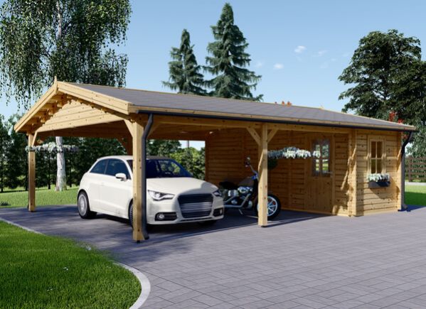 découvrez notre carport avec abri, une solution idéale pour protéger votre véhicule tout en offrant un espace de rangement pratique. conçu pour allier esthétique et fonctionnalité, ce carport s'intègre parfaitement à votre extérieur et vous apporte une protection optimale contre les intempéries.