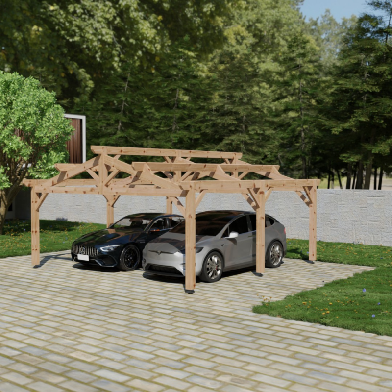 découvrez notre sélection de carports en bois, alliant élégance et robustesse. protégez votre véhicule des intempéries tout en ajoutant une touche naturelle à votre extérieur. idéal pour tous les styles de maisons.
