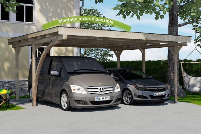 découvrez nos carports en bois, alliant esthétisme et robustesse. protégez votre véhicule des intempéries tout en ajoutant une touche naturelle à votre espace extérieur. idéal pour embellir votre jardin ou votre allée, notre sélection de carports en bois s'adapte à tous les styles et besoins.