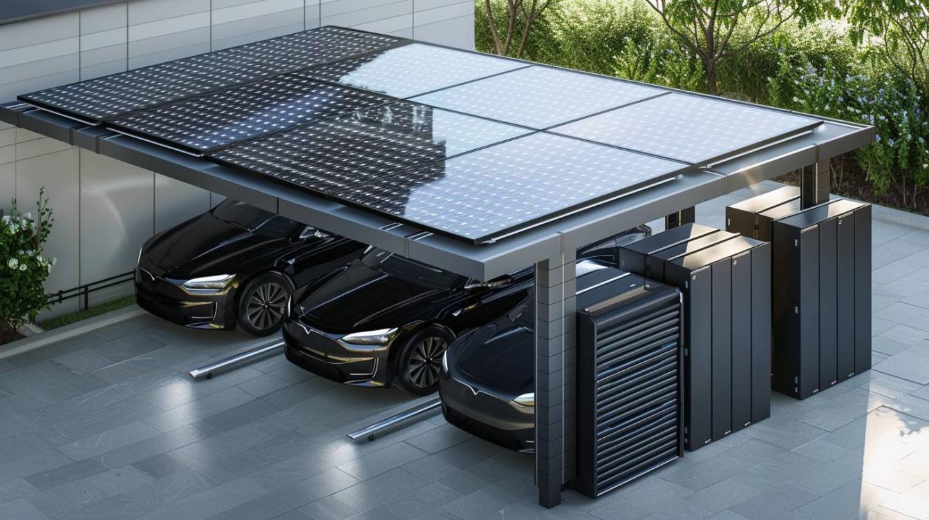 découvrez notre carport électrique, une solution moderne et pratique pour protéger votre véhicule tout en intégrant une recharge électrique efficace. fabriqué avec des matériaux durables, il allie design contemporain et fonctionnalité pour répondre aux besoins des propriétaires de voitures électriques. profitez d'un abri élégant qui valorise votre espace extérieur.