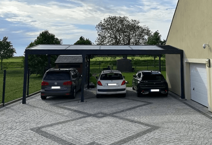 découvrez notre carport solaire, une solution innovante alliant protection pour votre véhicule et production d'énergie renouvelable. profitez d'une structure élégante et durable qui contribue à réduire votre empreinte carbone tout en valorisant votre propriété.