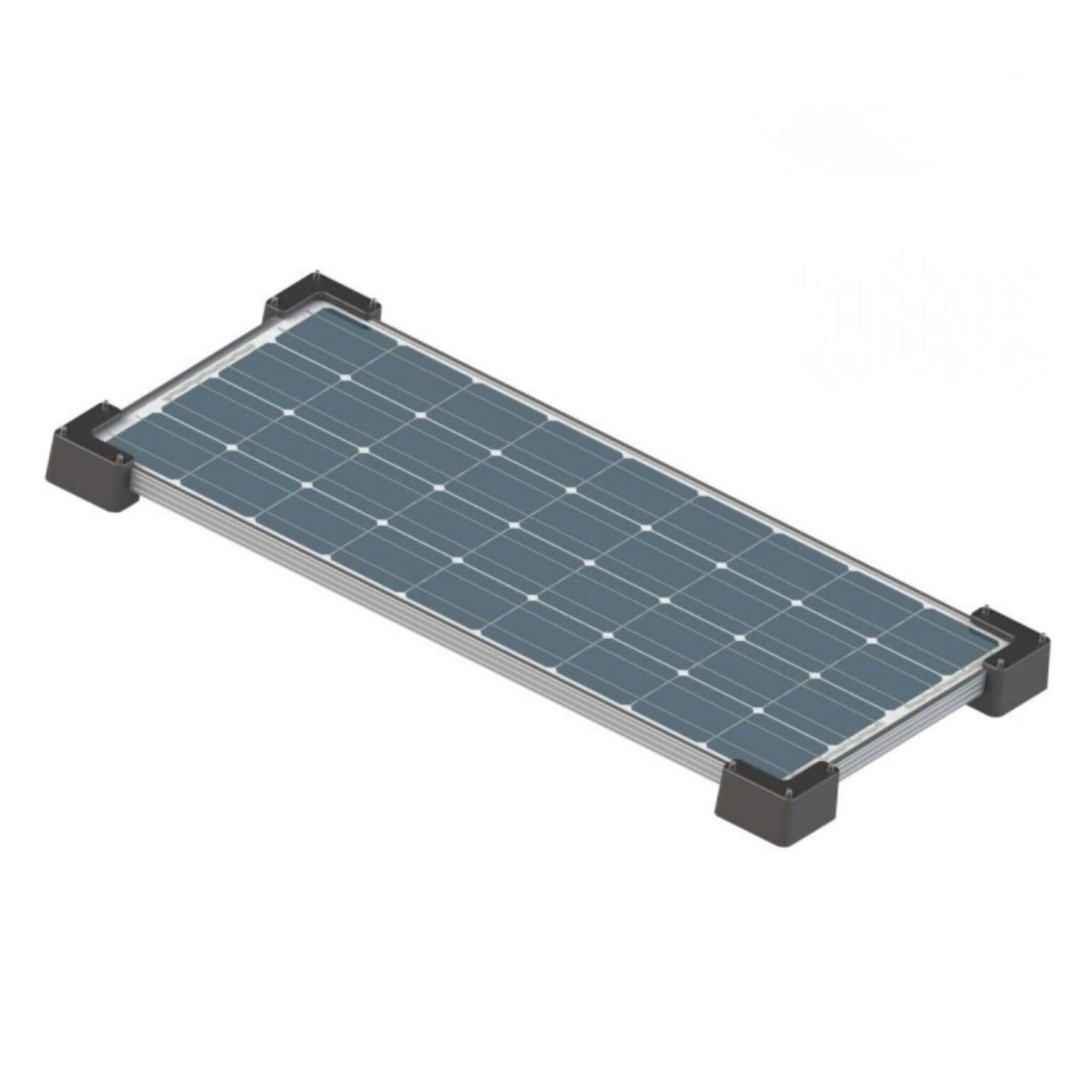 Kit Fixation Solaire TEOV Addon - Bande Curseur Pour 4 Panneaux Photovoltaïques 35mm