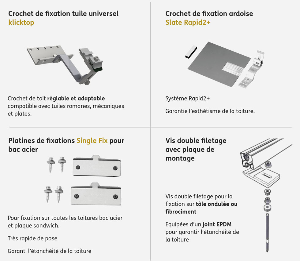 découvrez nos solutions de fixation pour panneaux solaires sur tuiles, garantissant une installation sécurisée et durable. optimisez l'efficacité de votre énergie renouvelable tout en préservant l'esthétique de votre toiture.