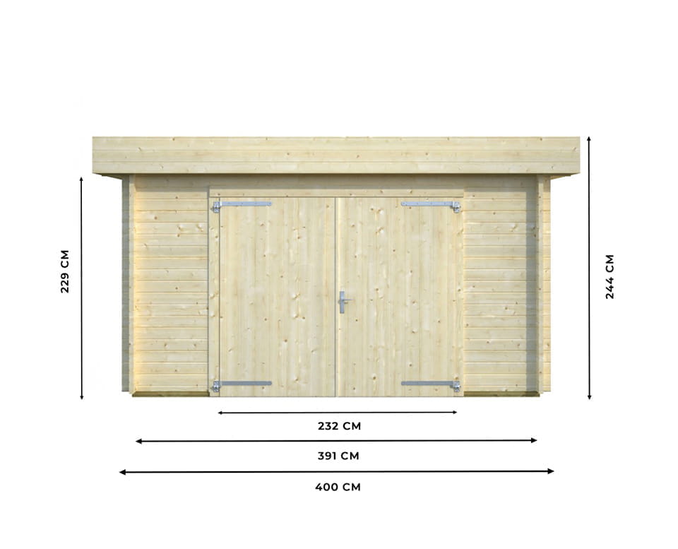 découvrez notre hangar en bois de 40m², idéal pour le stockage de vos outils, véhicules ou matériel. sa structure robuste et son design esthétique s'intègrent parfaitement dans votre espace extérieur. profitez d'une solution pratique et durable pour tous vos besoins de rangement.