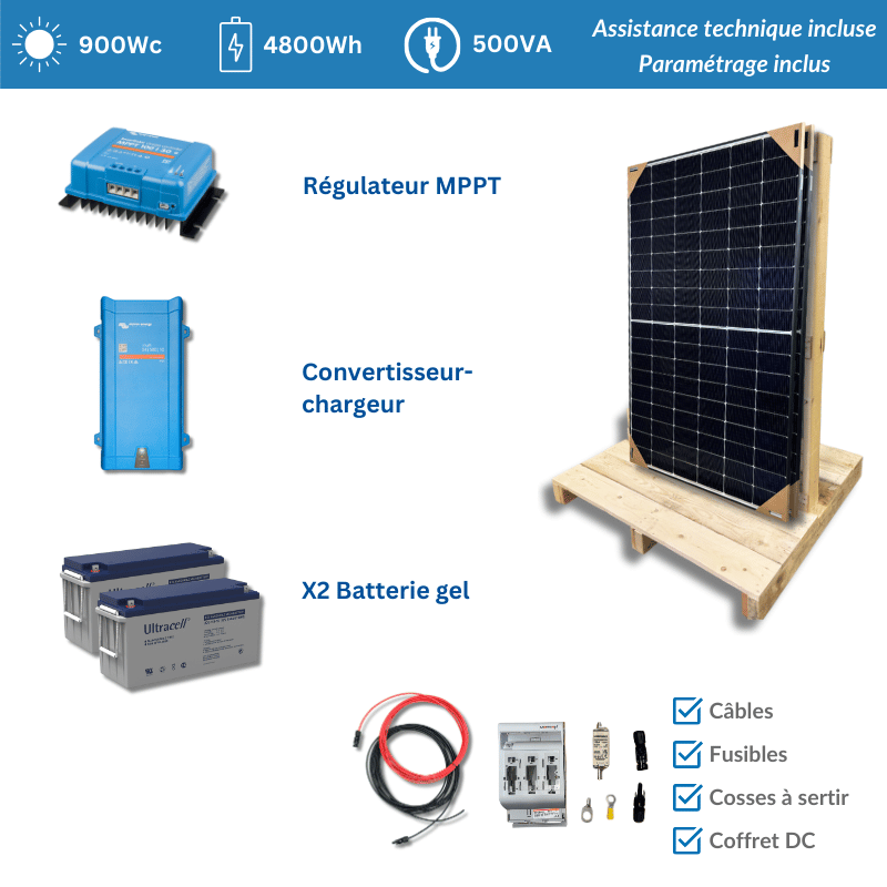 découvrez notre kit solaire complet, idéal pour profiter d'une énergie renouvelable et écologique. pratique et facile à installer, il vous permet de réduire vos factures d'électricité tout en préservant l'environnement. parfait pour les maisons, les camping-cars ou les activités en plein air.