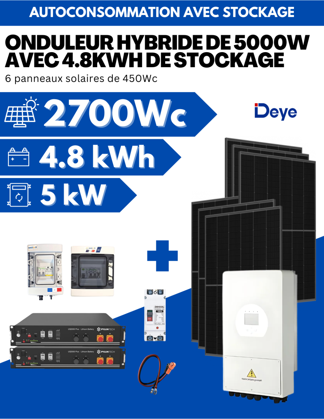 découvrez notre kit solaire complet, conçu pour vous offrir une solution énergétique durable et économique. idéal pour les particuliers et les professionnels, ce kit vous permet de produire votre propre électricité tout en contribuant à la protection de l'environnement.
