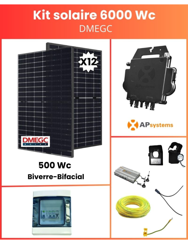 découvrez notre kit solaire 6000w, une solution efficace et durable pour produire votre propre électricité. profitez d'économies sur vos factures d'énergie tout en contribuant à la protection de l'environnement. facile à installer et adapté à tous vos besoins énergétiques, ce kit est parfait pour les particuliers et les professionnels.