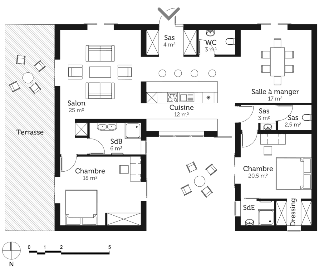 découvrez cette maison spacieuse de 120 m2, offrant un cadre de vie idéal pour toute la famille. profitez d'un intérieur lumineux et fonctionnel, avec un grand jardin et des prestations de qualité. visitez cette propriété et imaginez votre futur chez-vous.