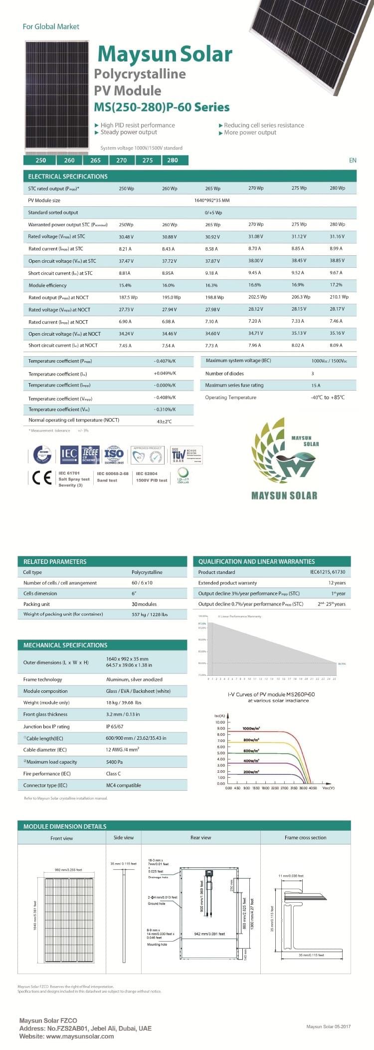 découvrez notre panneau solaire de 250w, une solution énergétique efficace et écologique pour réduire vos factures d'électricité. idéal pour les maisons et les petites installations, il garantit des performances optimales et une durabilité exceptionnelle. optez pour une énergie renouvelable et faites le choix d'un avenir durable.