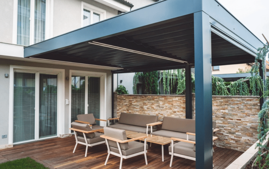 découvrez nos pergolas solaires, alliant élégance et fonctionnalité. profitez de votre extérieur tout en vous protégeant du soleil grâce à ces structures innovantes et esthétiques. parfaites pour aménager votre jardin ou terrasse, elles offrent confort et ombre tout au long de la journée.