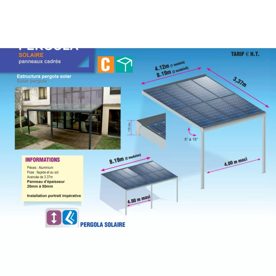 découvrez nos tarifs compétitifs pour des carports solaires innovants et écologiques. protégez votre véhicule tout en produisant votre propre énergie renouvelable grâce à nos solutions de carports solaires adaptées à tous les budgets. contactez-nous pour un devis personnalisé.