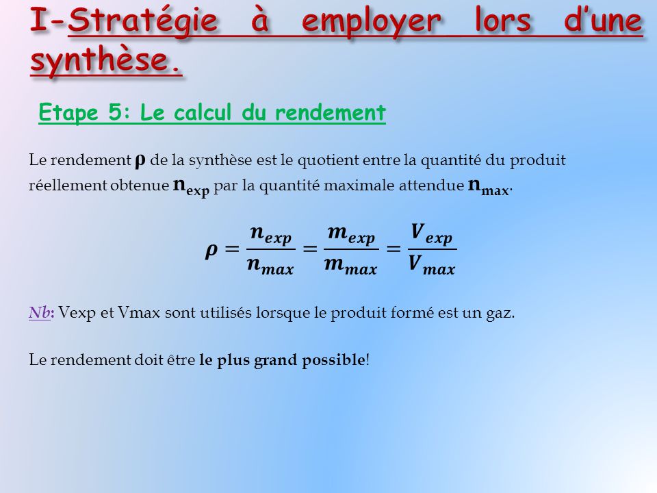 découvrez les clés du rendement en chimie : maximisez vos réactions chimiques, optimisez les conditions expérimentales et améliorez l'efficacité de vos procédés pour des résultats fiables et reproductibles.