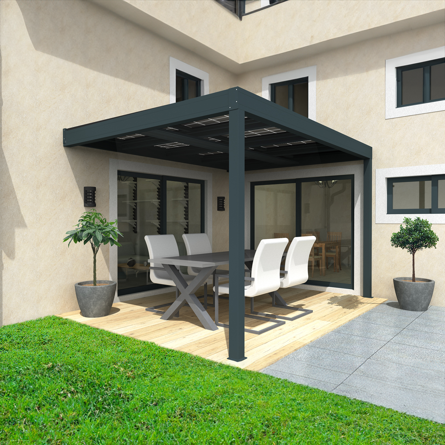 découvrez les avantages d'une pergola solaire pour sublimer votre espace extérieur. conjuguez design et efficacité énergétique grâce à cet abri innovant qui protège du soleil tout en produisant de l'énergie. idéale pour créer une ambiance agréable dans votre jardin ou sur votre terrasse.
